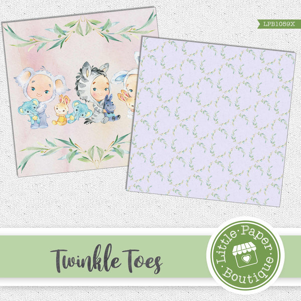 Baby Twinkle Toes Digital Paper LPB1059A