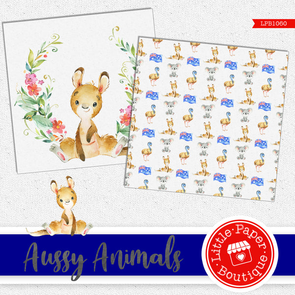 Aussy Animals Digital Paper LPB1060A