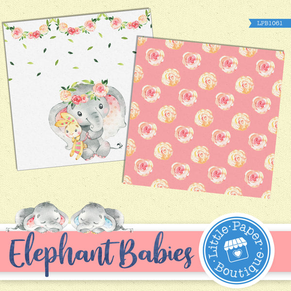 Baby Elephant Digital Paper LPB1061A