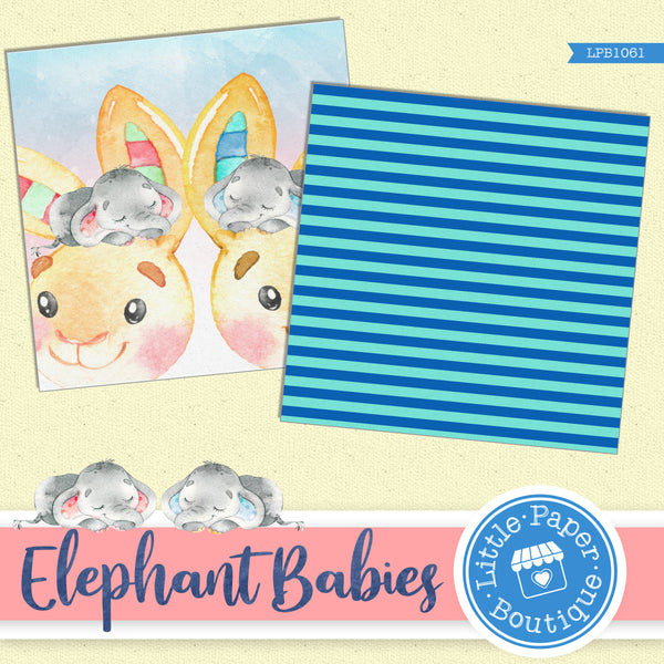 Baby Elephant Digital Paper LPB1061A