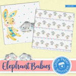 Baby Elephant Digital Paper LPB1061A