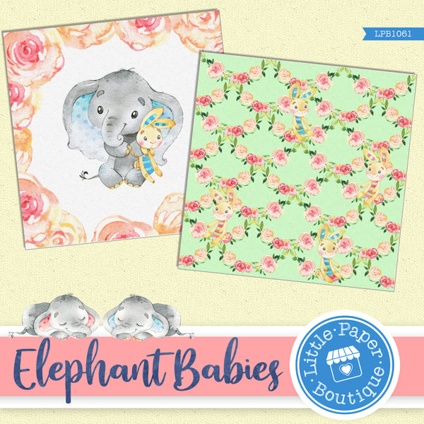 Baby Elephant Digital Paper LPB1061A