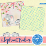 Baby Elephant Digital Paper LPB1061A