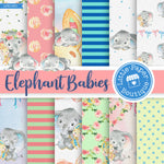 Baby Elephant Digital Paper LPB1061A