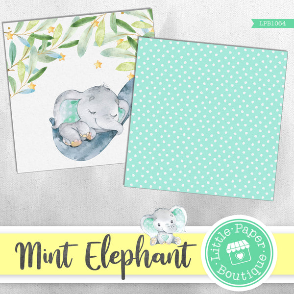 Mint Elephant Digital Paper LPB1064A