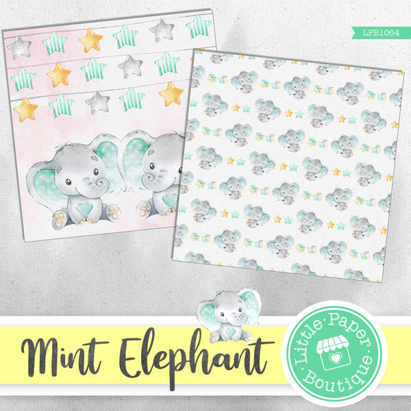 Mint Elephant Digital Paper LPB1064A