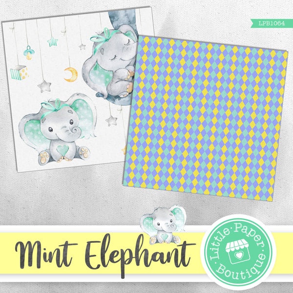 Mint Elephant Digital Paper LPB1064A