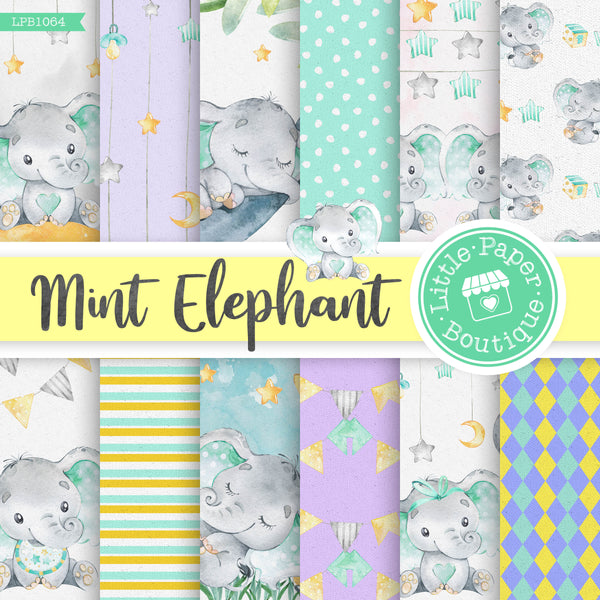 Mint Elephant Digital Paper LPB1064A