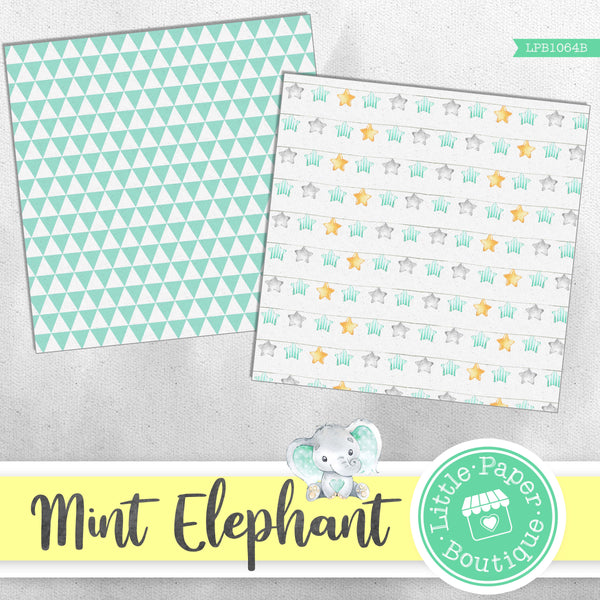 Mint Elephant Digital Paper LPB1064B