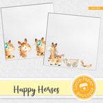 Happy Horses Digital Paper LPB1068A