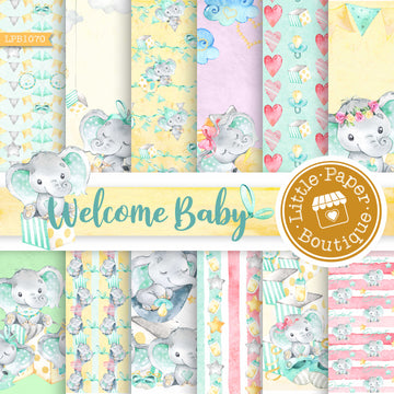 Welcome Baby Digital Paper LPB1070A