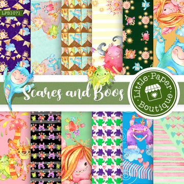 Monsters Scares and Boos Digital Paper LPB1071A