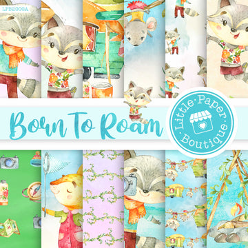 Born to Roam Watercolor Digital Paper LPB2000A