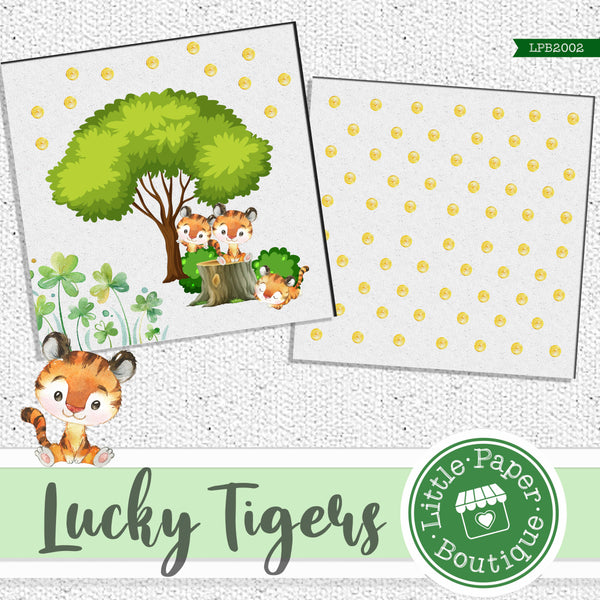 Lucky Tigers Digital Paper LPB2002A