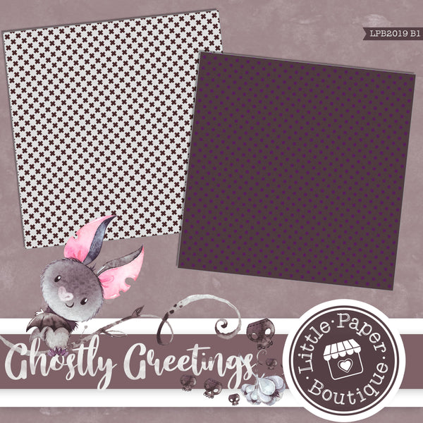 Ghostly Greetings Digital Paper LPB2019B1