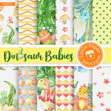 Dinosaur Babies Digital Paper LPB3002A