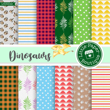 Dinosaur Digital Scrapbook Paper #Quarantine #StayHome #Social Distancing LPB3004B