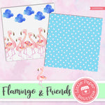 Flamingo & Friends Digital Paper LPB3005A