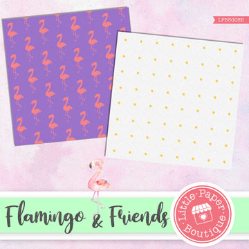 Flamingo & Friends Digital Paper LPB3005B