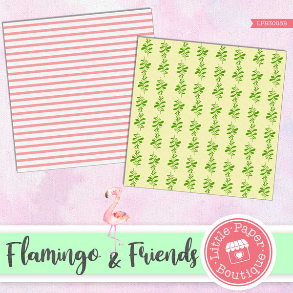 Flamingo & Friends Digital Paper LPB3005B