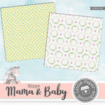 Hippo Mama & Baby Digital Paper LPB3010B