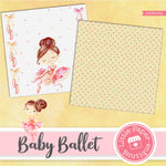 Baby Ballet Digital Paper LPB3016A