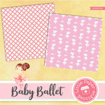 Baby Ballet Digital Paper LPB3016B