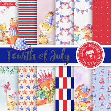 Fourth of July Digital Paper LPB3018A