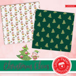 Christmas Elves Watercolor Digital Paper LPB3024B