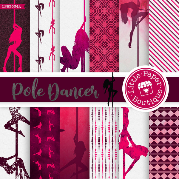 Pole Dancers Digital Paper LPB3034A