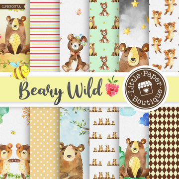 Beary Wild Digital Paper LPB3037A