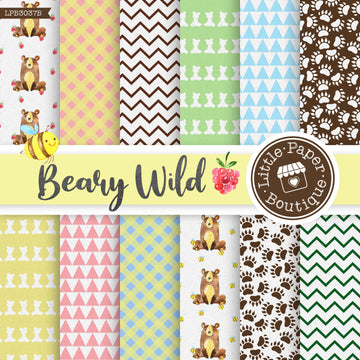 Beary Wild Digital Paper LPB3037B