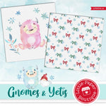 Gnomes and Yetis Digital Paper LPB3041A