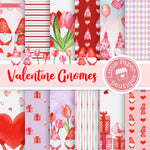 Valentine Gnomes Digital Paper LPB3042A