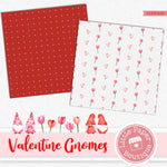 Valentine Gnomes Digital Paper LPB3042B