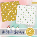 Yuletide Gnomes Digital Paper LPB3045B