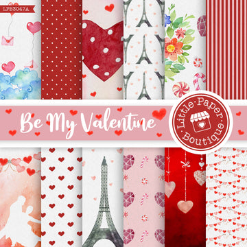 Be My Valentine Digital Paper LPB3047A