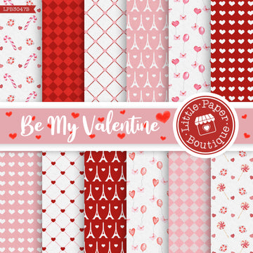 Be My Valentine Digital Paper LPB3047B