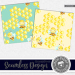 Honeybee Seamless Digital Paper LPB3048B