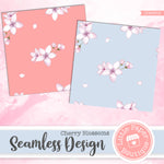 Cherry Blossoms Seamless Digital Paper LPB3051B