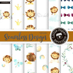 Lions Seamless Digital Paper LPB3052A