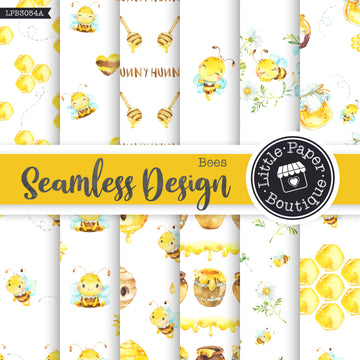 Bees Seamless Digital Paper LPB3054A