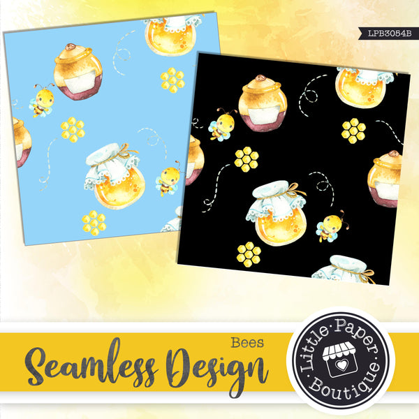 Bees Seamless Digital Paper LPB3054B