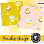 Bees Seamless Digital Paper LPB3054B