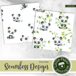 Pandas Seamless Digital Paper LPB3055A