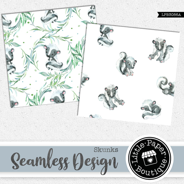Skunks Seamless Digital Paper LPB3056A