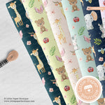 Baby Animal Drive Seamless Digital Paper LPB3059B