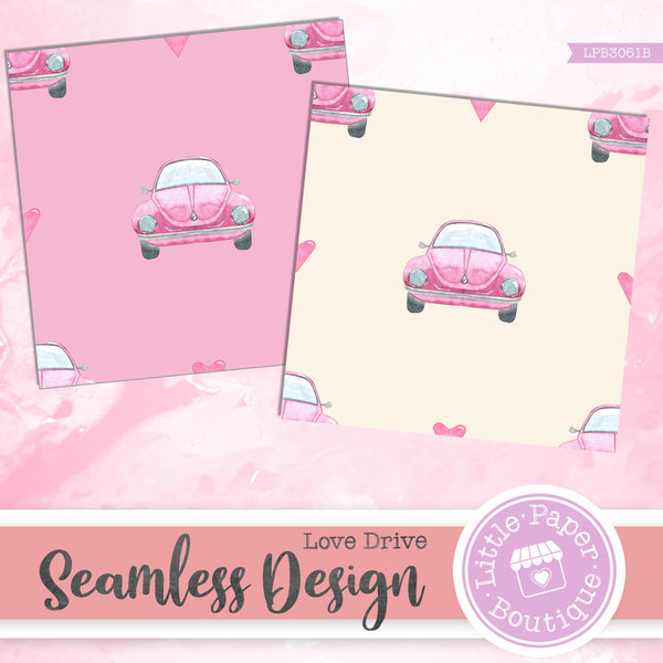 Love Drive Seamless Digital Paper LPB3061B