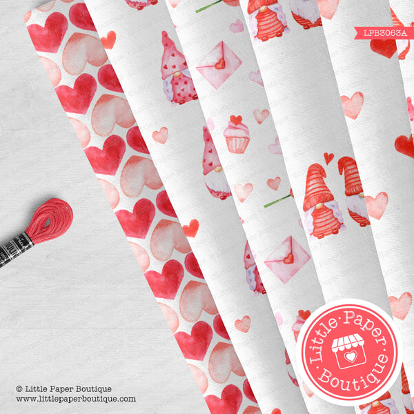 Valentine Gnomes Seamless Digital Paper LPB3063A