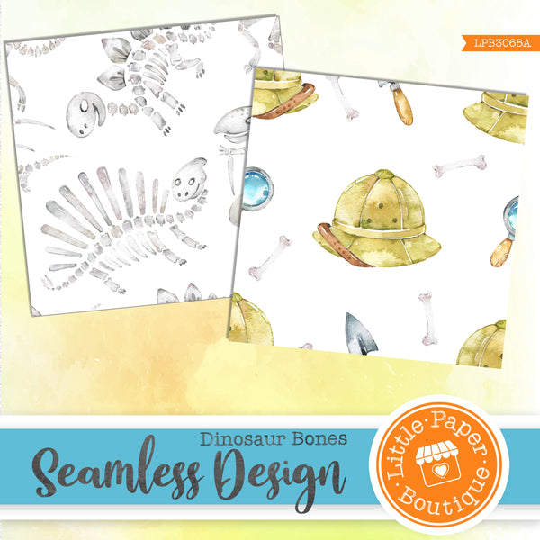 Dinosaurs Bones Seamless Digital Paper LPB3065A